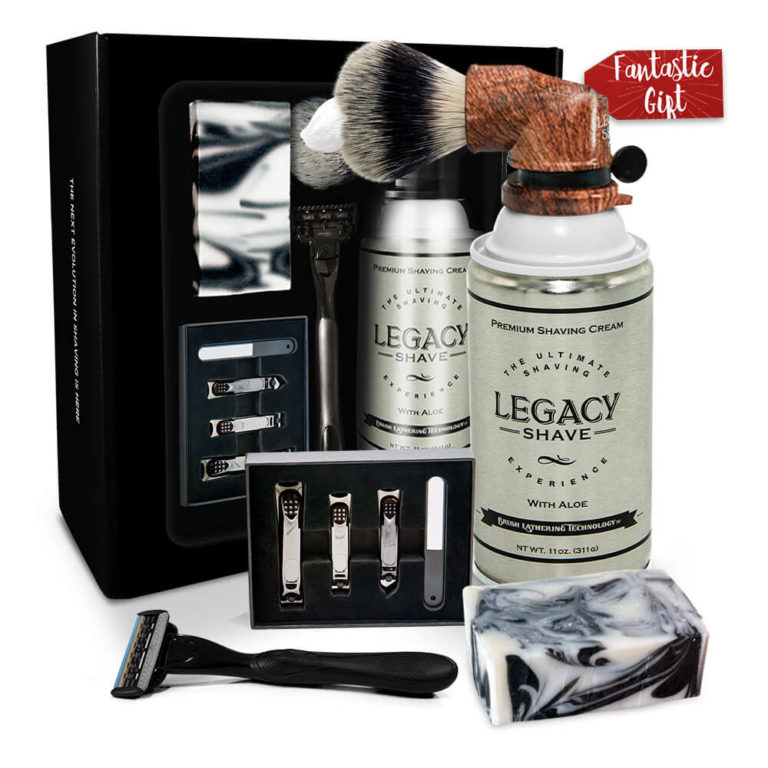 Legacy Shave’s Ultimate Gift Set w/ Heavy Weight 5 Blade Razor Legacy