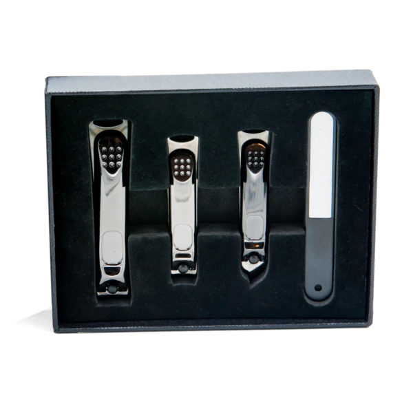 Legacy Shave’s Heavy Duty 4pc Black Stainless Steel Nail Grooming Set