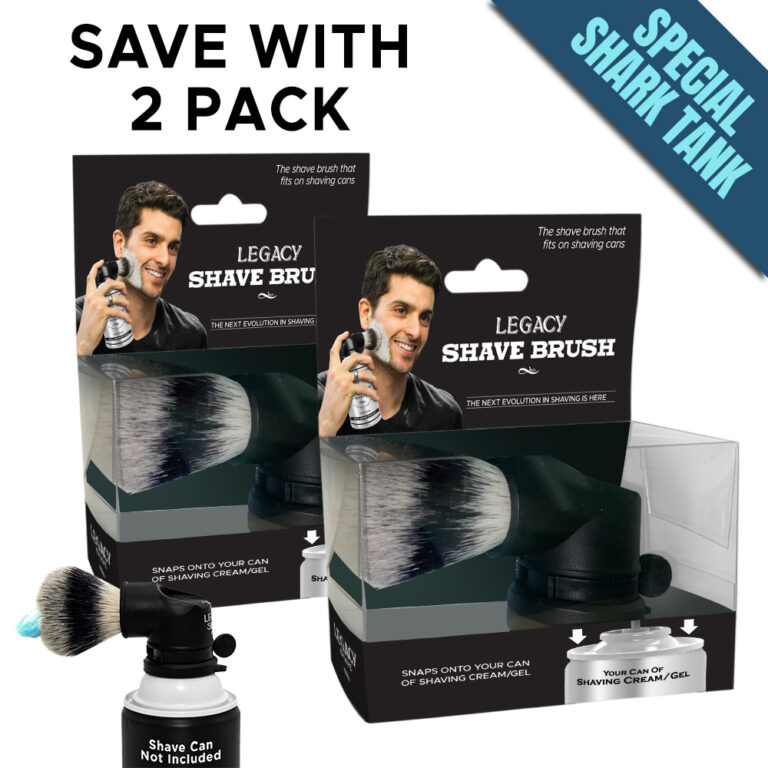 Legacy Shave Brush Shark Tank Special (2Pack) (Shave Cans Not Included